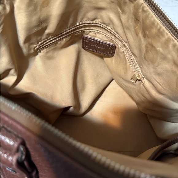 Nine West Brown Leather Shoulder Bag with Gold Hardware - Picture 11 of 12